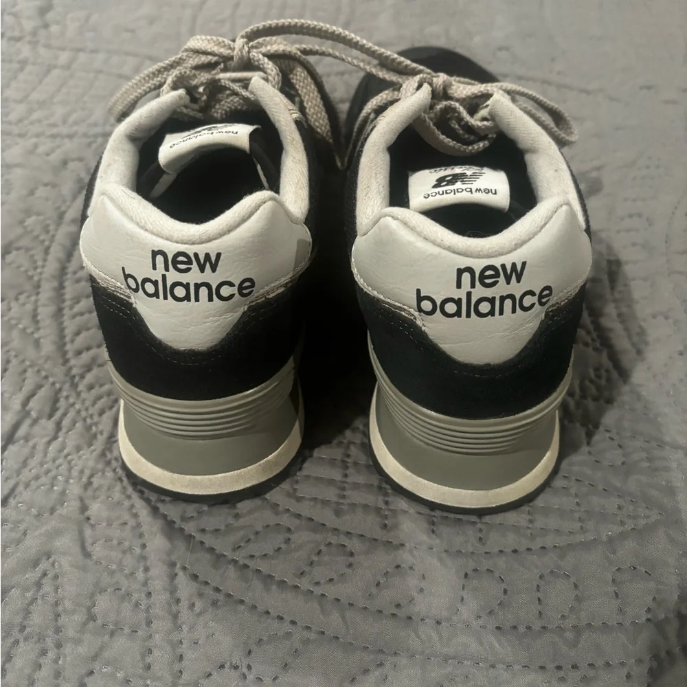New Balance Black and Gray Retro Runner Sneakers - Picture 2 of 7